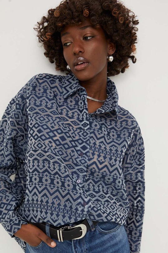 Answear Lab cămașă albastru 6508.TWK