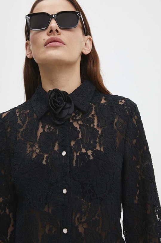 Košile Answear.LAB Q002.HWK černá