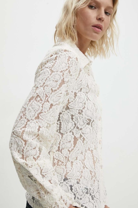 Answear Lab koszula Q002.1HWK beżowy