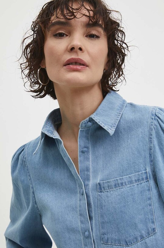 Džínová košile Answear.LAB modrá 3705.fjs