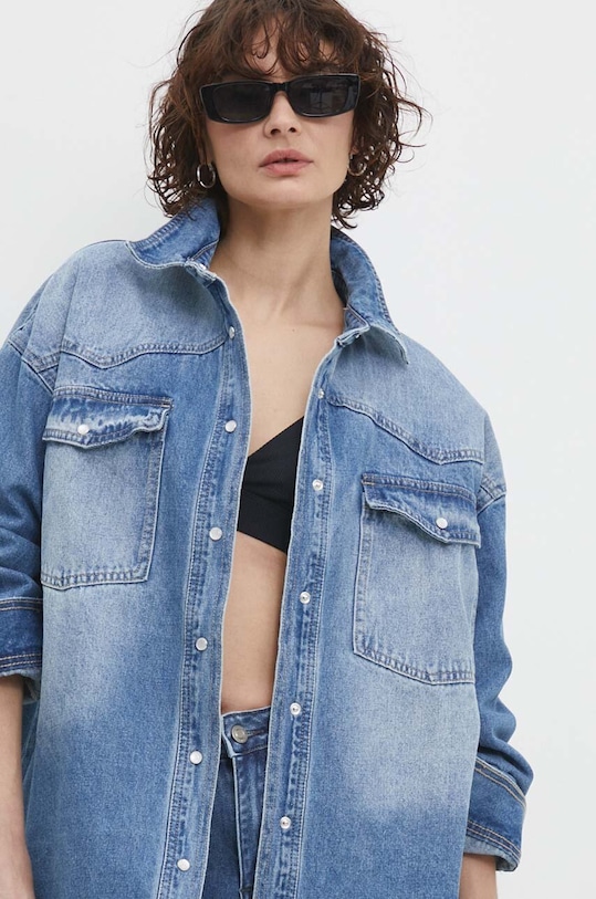 Answear Lab koszula jeansowa niebieski 1515.ijs