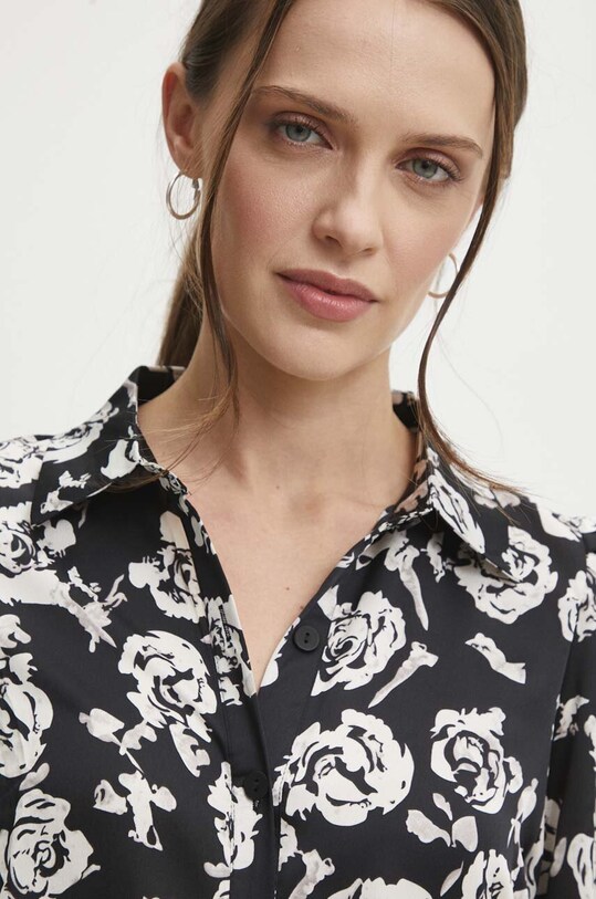 Answear Lab cămașă negru 21419yc.iw