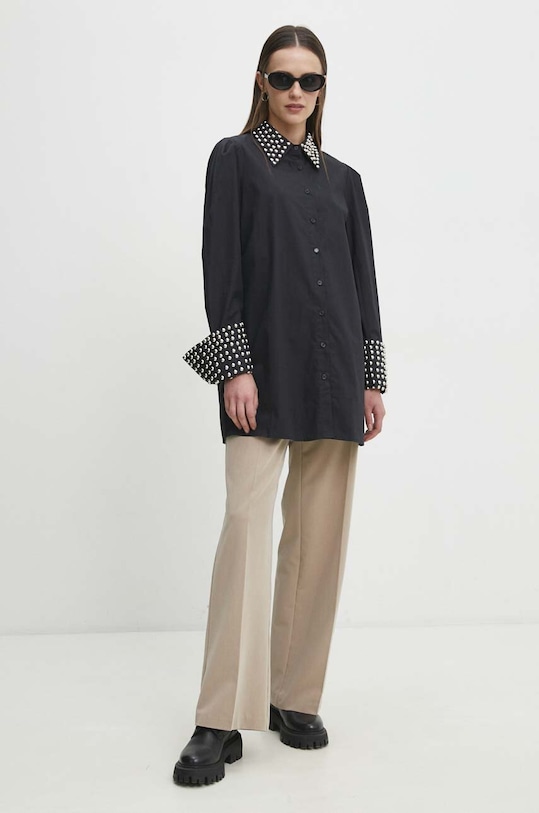 Answear Lab koszula bawełniana 1293.ijs czarny WW24