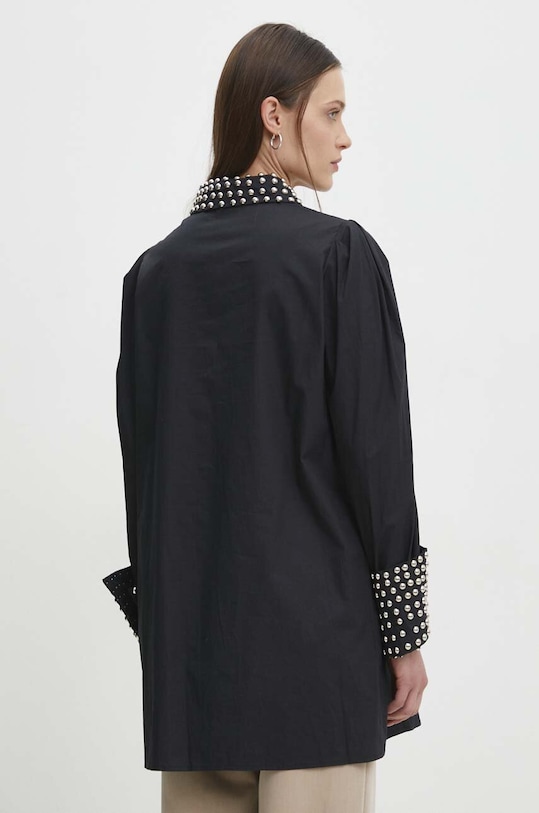 Odzież Answear Lab koszula bawełniana 1293.ijs czarny