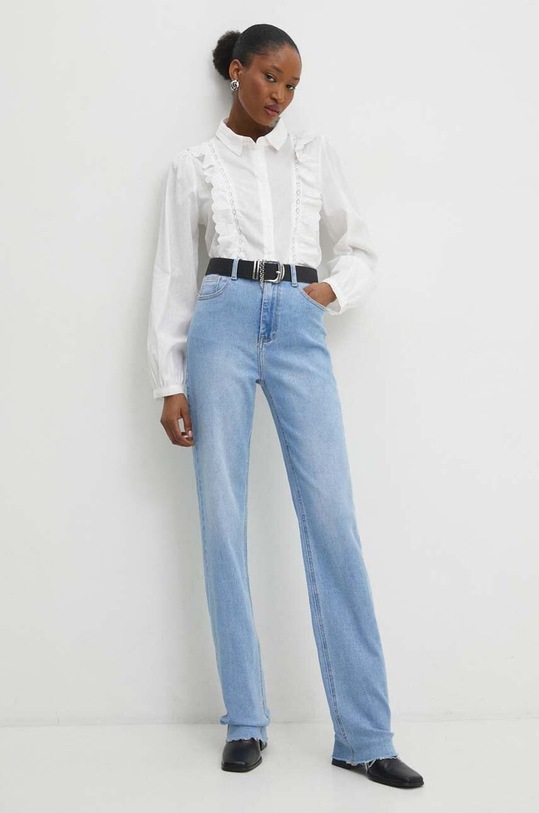 Bavlněná košile Answear.LAB Z6188.HWK bílá WW24