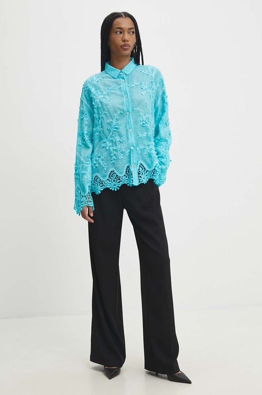 Answear Lab koszula bawełniana WF5206.gdb niebieski WW24