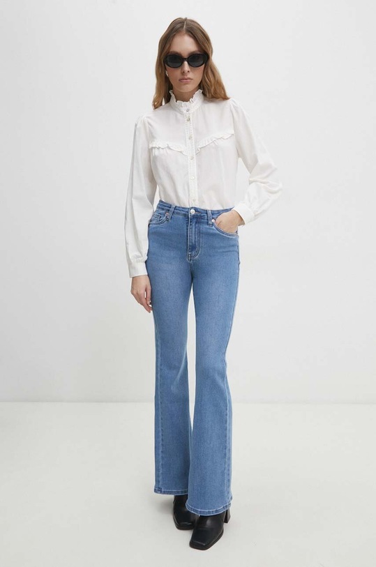 Answear Lab cămașă asd91692.fkk alb WW24