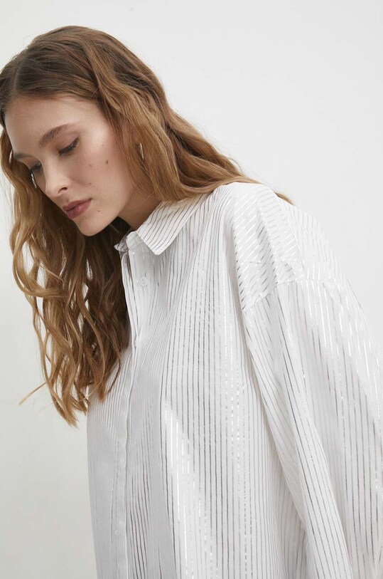 Хлопковая рубашка Answear.LAB белый 24y11679.tdb