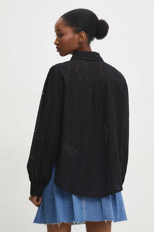 Одежда Хлопковая рубашка Answear.LAB 6768.TKK чёрный