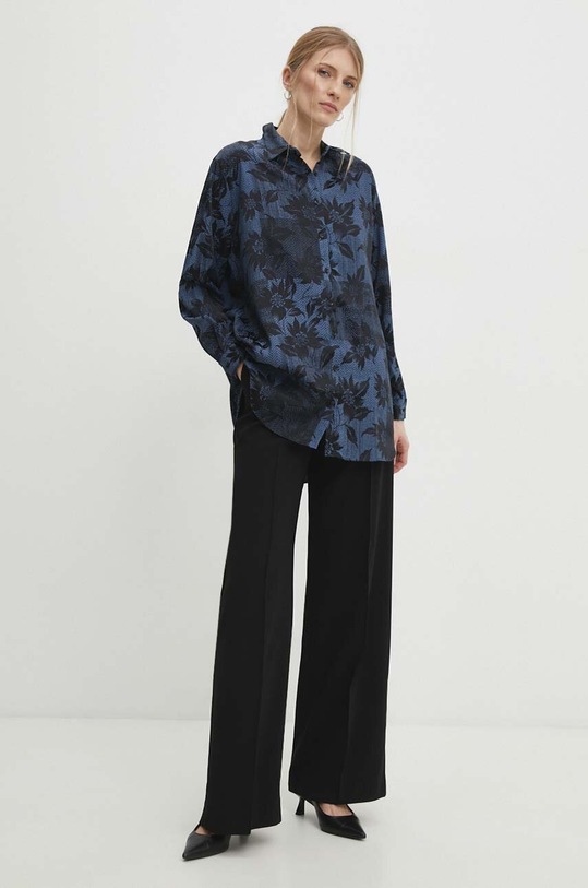 Answear.LAB koszula 33603.th granatowy WW24
