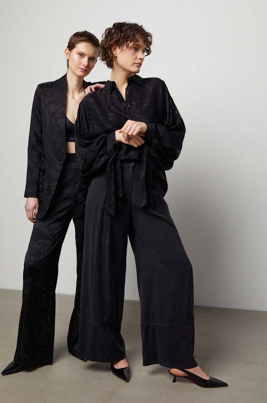 Košulja Answear.LAB 33625.th crna WW24