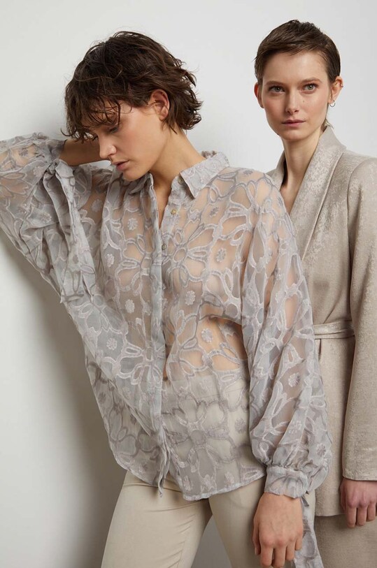 Сорочка Answear.LAB візерунок білий 33647.th