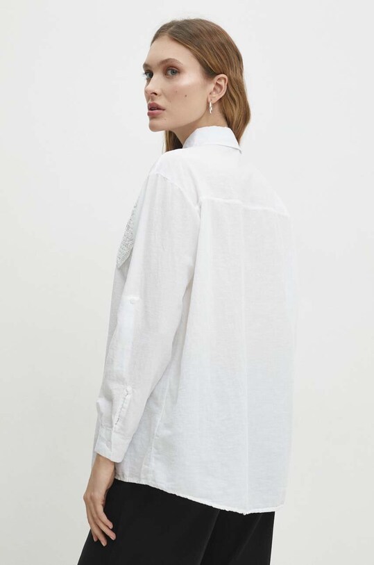 Дрехи Ленена риза Answear.LAB 4432.th бял