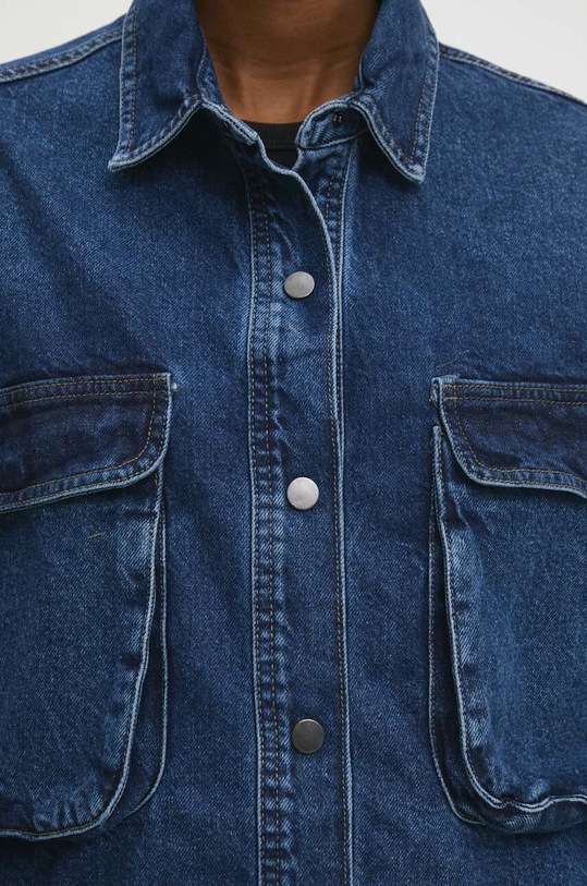 Answear.LAB koszula jeansowa j66.th niebieski