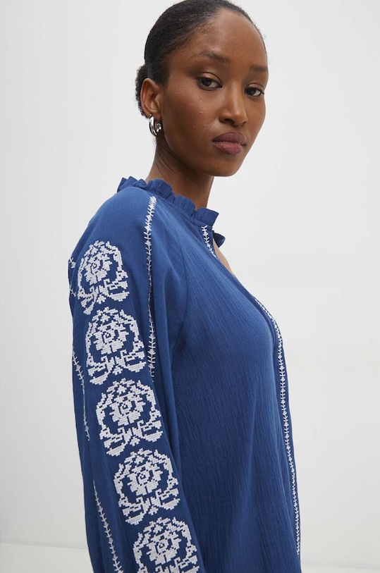 Bavlněná košile Answear.LAB modrá MA837.HWK