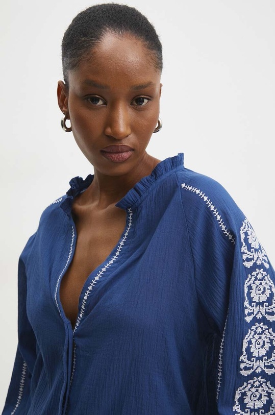 Bavlněná košile Answear.LAB MA837.HWK modrá