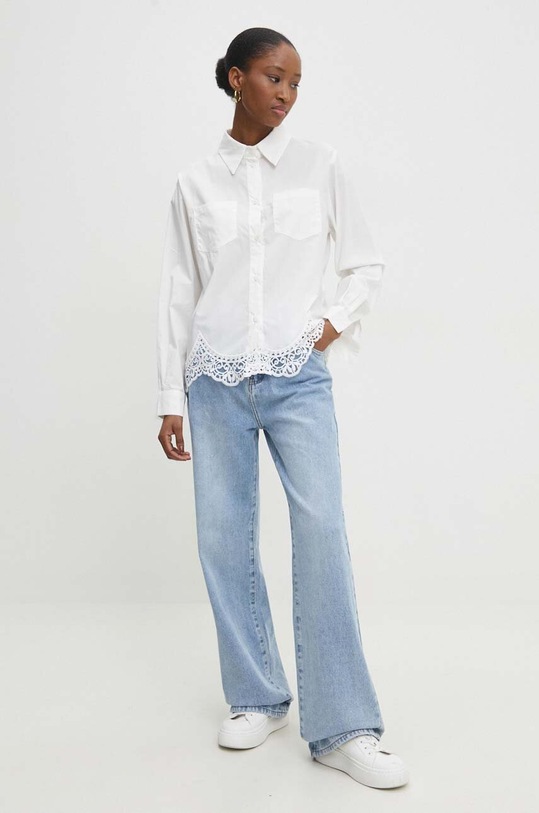 Answear Lab koszula bawełniana wh210.iw biały WW24