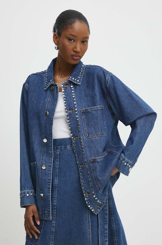 Answear Lab koszula jeansowa bawełna niebieski 2443.ijs