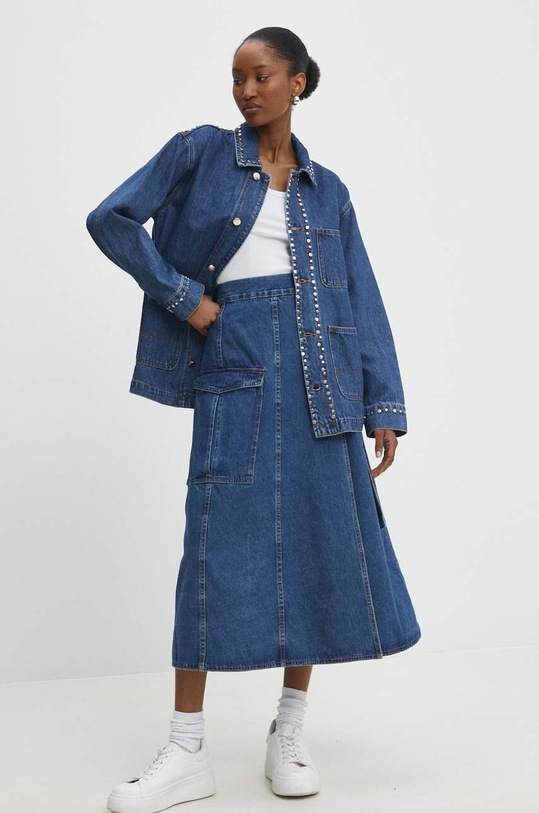 Answear Lab koszula jeansowa 2443.ijs niebieski WW24