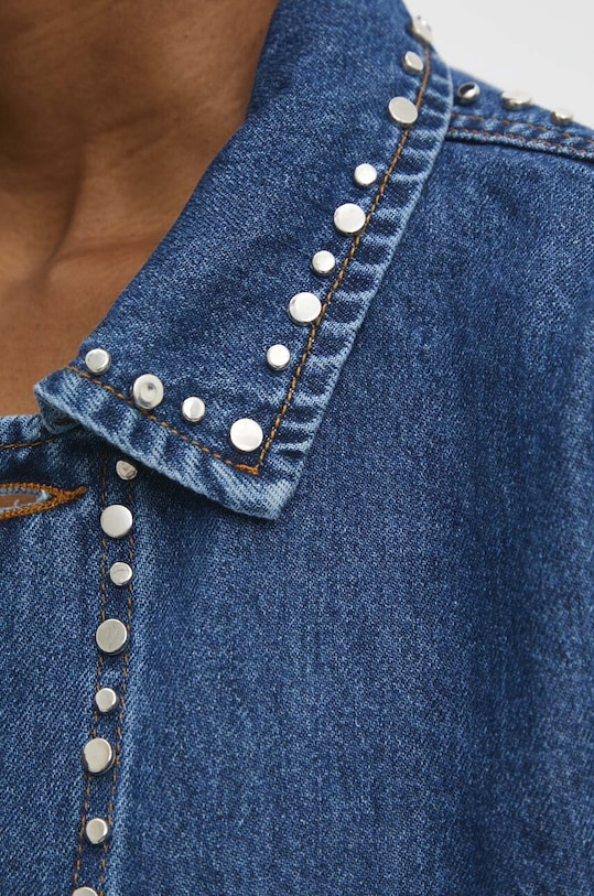 Answear Lab koszula jeansowa 2443.ijs niebieski