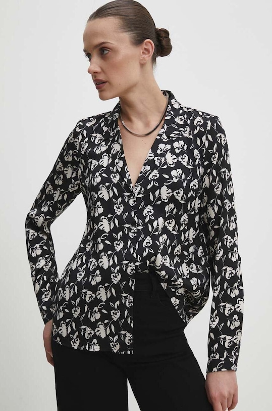 Сорочка Answear.LAB довгий чорний mj28461.fh