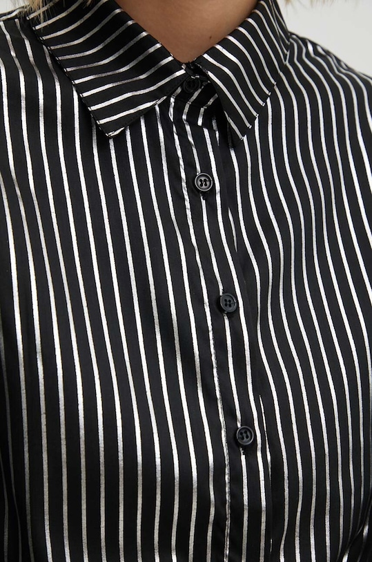 Answear Lab cămașă din bumbac negru kdd06k.tjs