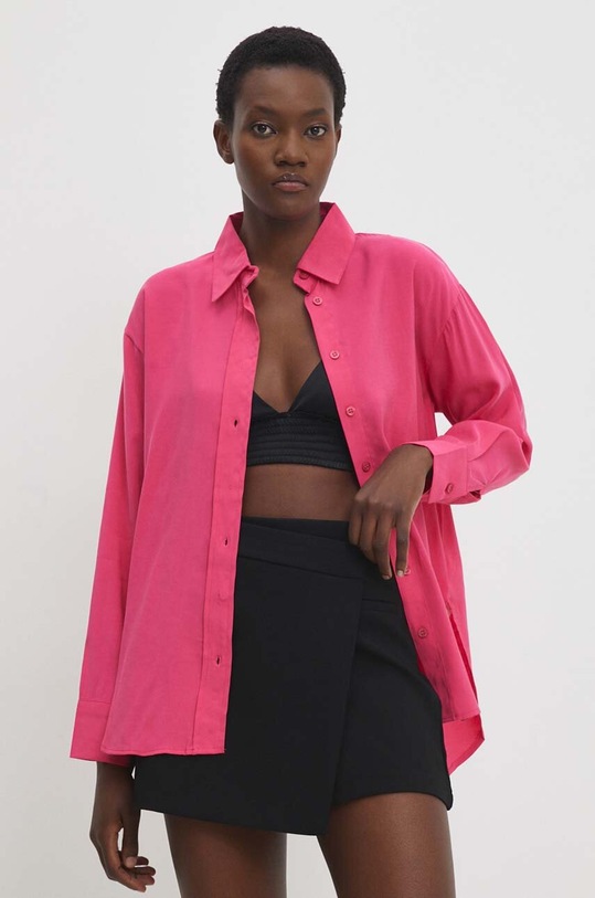 Answear Lab cămașă roz 3005.TJS