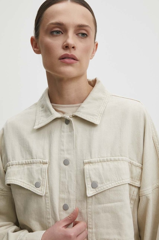 Džínová košile Answear.LAB l21065.FKK béžová