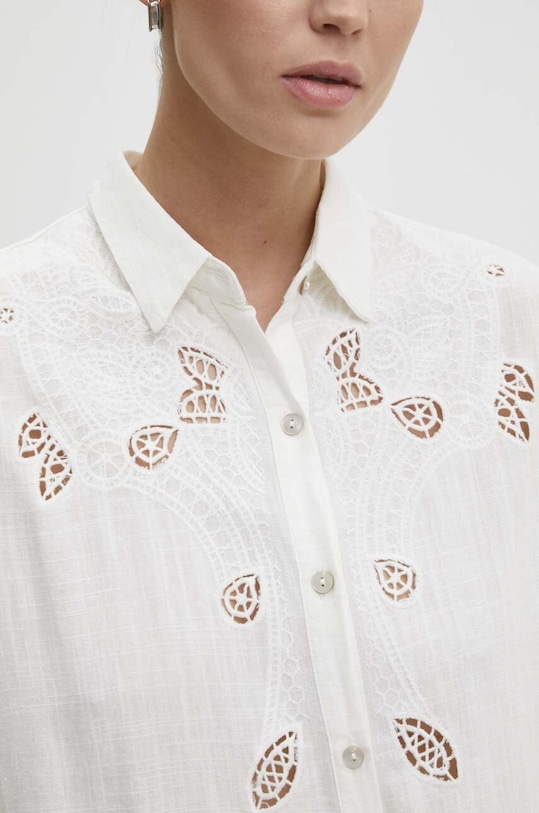 Λινό πουκάμισο Answear.LAB m2177.fh λευκό