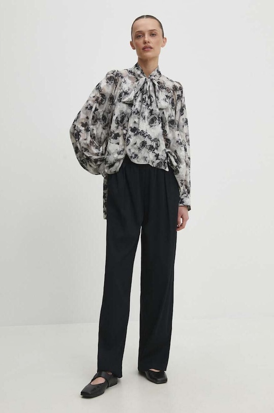 Answear Lab cămașă h015.4.fh negru WW24