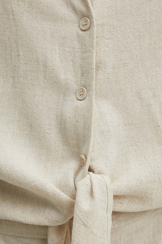 Answear Lab koszula z lnem SJD92690.HWK beżowy