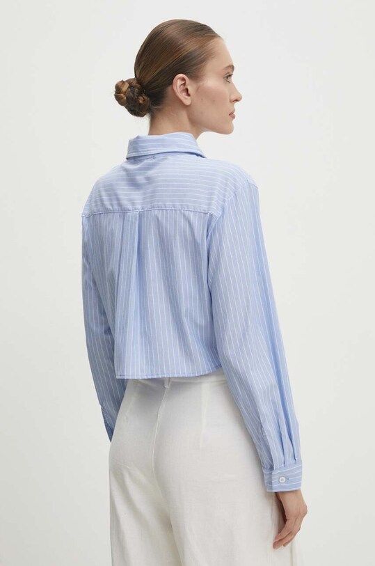 Бавовняна сорочка Answear Lab блакитний 2395.td