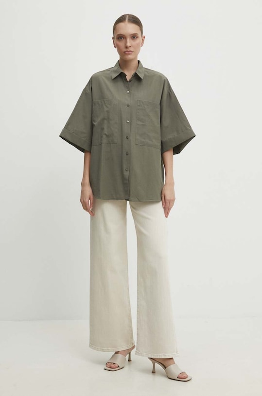 Answear Lab koszula bawełniana 5482.td zielony WW24