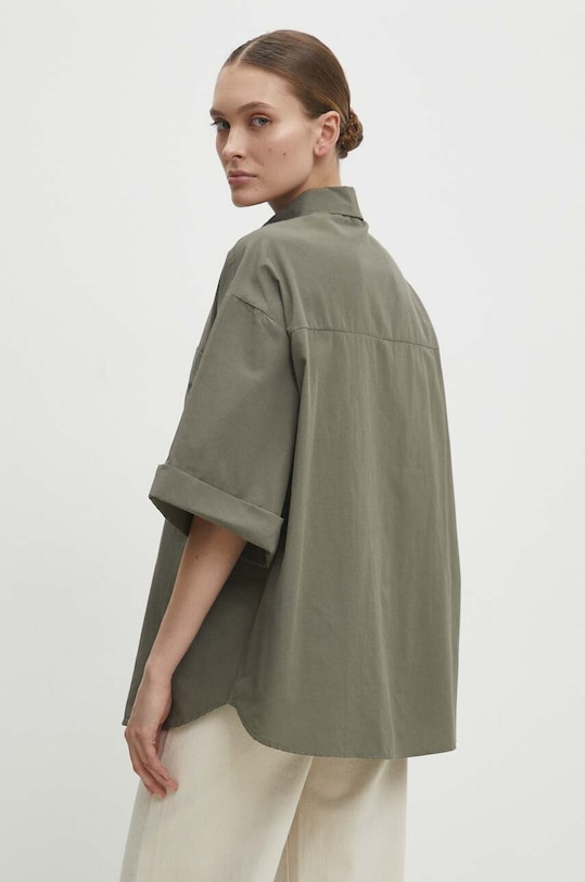 Odzież Answear Lab koszula bawełniana 5482.td zielony
