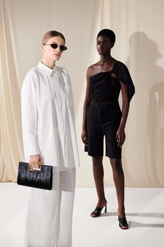 Хлопковая рубашка Answear.LAB casual белый 19583.tjs