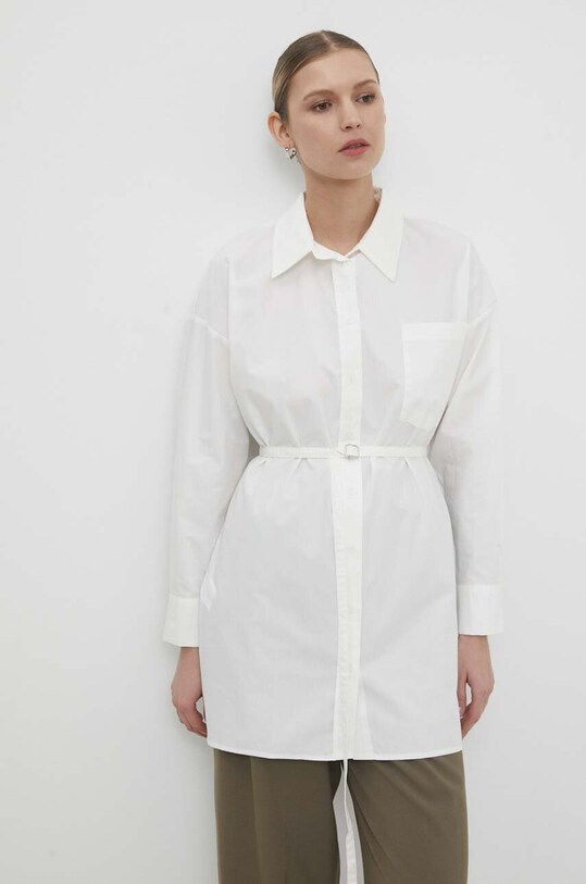 Хлопковая рубашка Answear.LAB 19583.tjs белый WW24