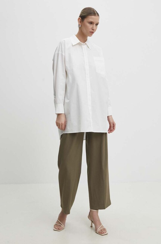Одяг Бавовняна сорочка Answear Lab 19583.tjs білий