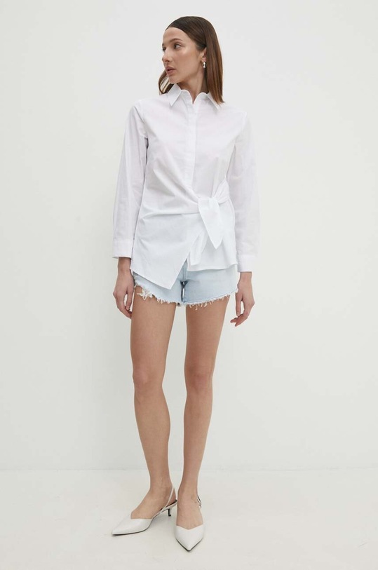 Bavlnená košeľa Answear.LAB viz.tjs biela WW24