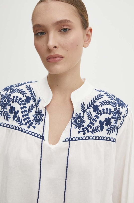 Answear Lab bluza din bumbac alb 6873.tjs