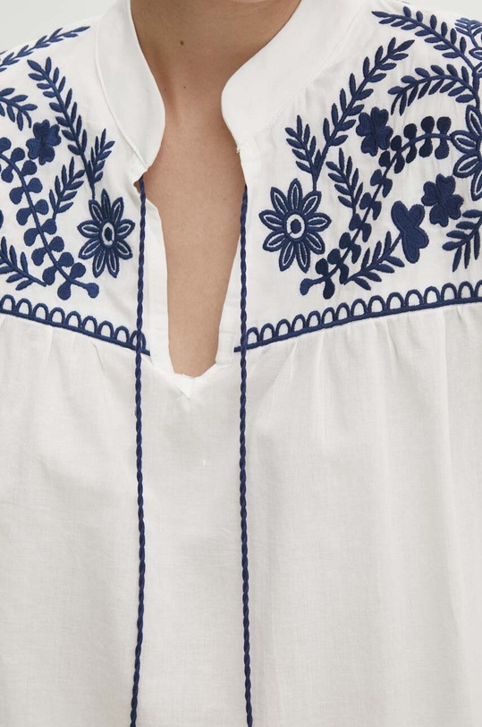 Answear Lab bluza din bumbac 6873.tjs alb