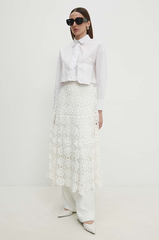 Bavlněná košile Answear.LAB 2486.ijs bílá WW24