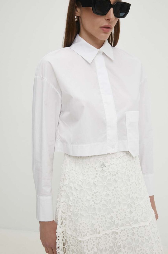 Bavlněná košile Answear.LAB 2486.ijs bílá