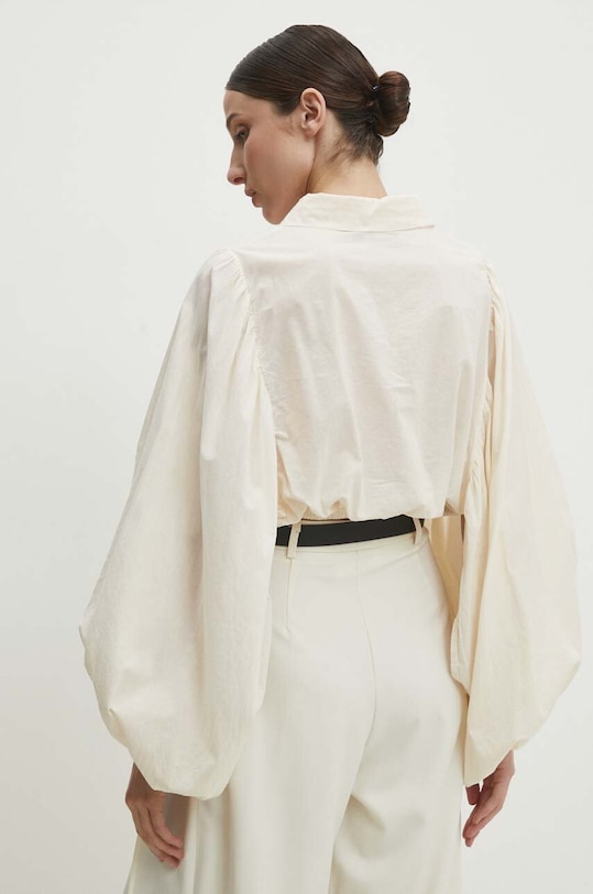 Odzież Answear Lab koszula bawełniana c80329.ijs beżowy