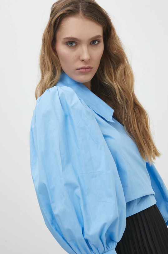 Answear Lab cămașă din bumbac 4068.ikk albastru