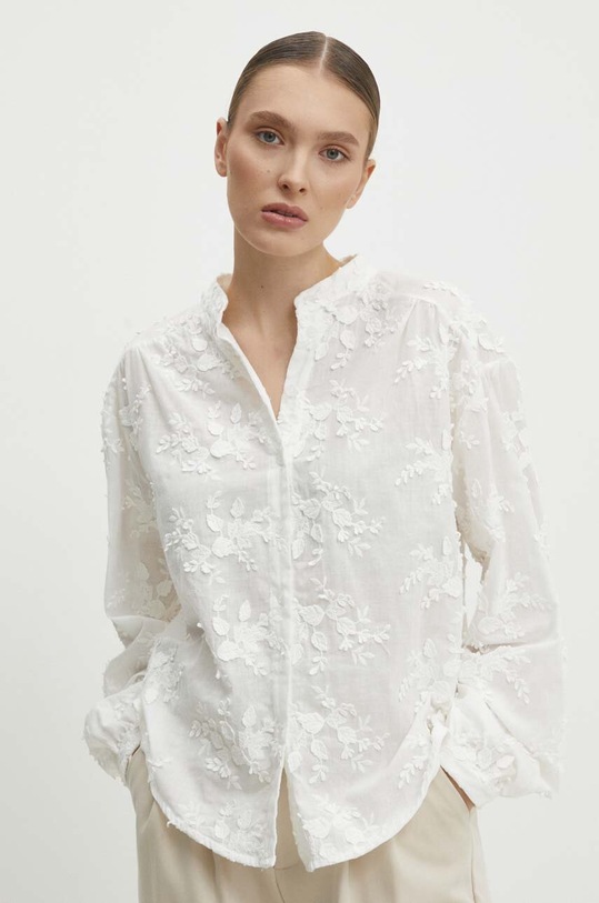 Answear Lab koszula bawełniana biały 80991.ca.ijs