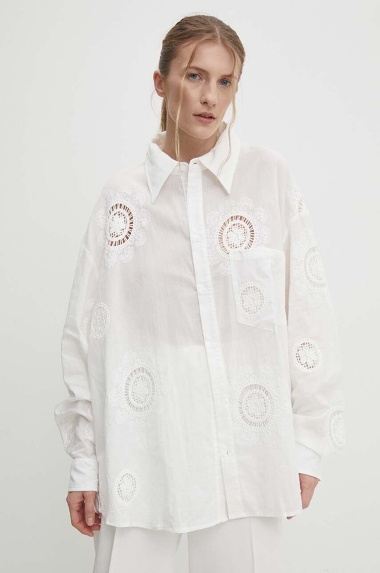 Answear Lab cămașă din bumbac alb jh3002.ijs