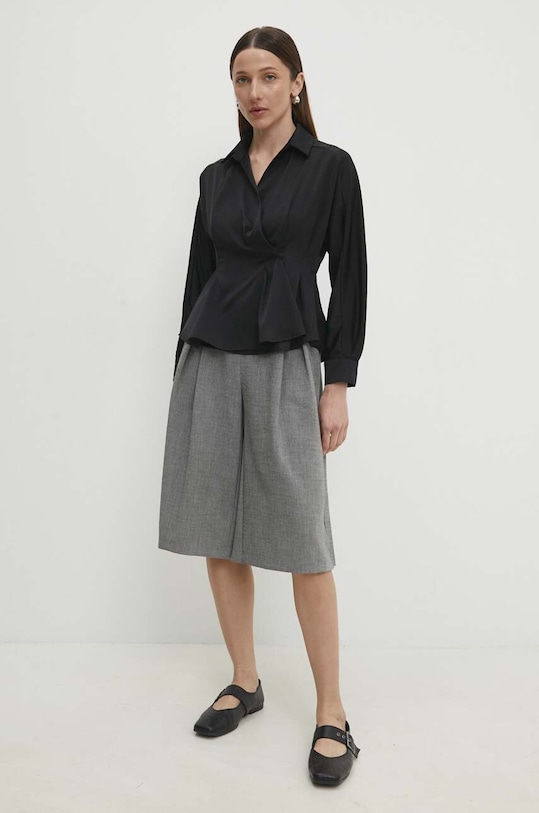 Answear Lab cămașă 4505.ijs negru WW24