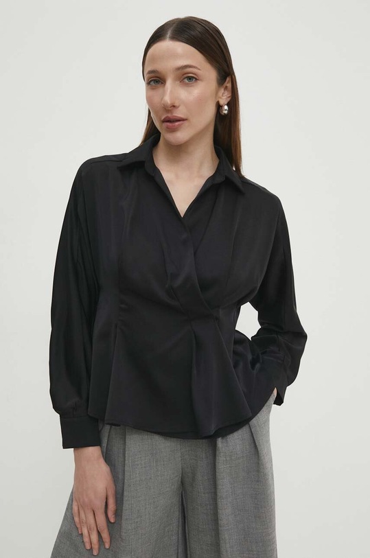 Answear Lab cămașă negru 4505.ijs