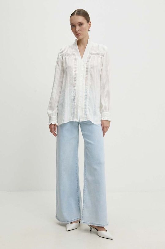 Πουκάμισο Answear.LAB μακρύ λευκό 1099.fh