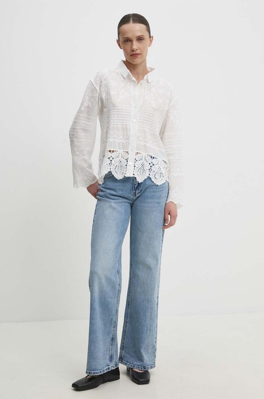 Answear Lab koszula bawełniana 1204.fh biały WW24